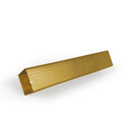 Brass Perforated Skinny Rectangle