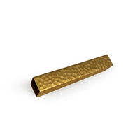 Brass Hammered Skinny Rectangle