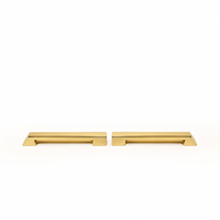 Polished Brass Half Parallelogram Right