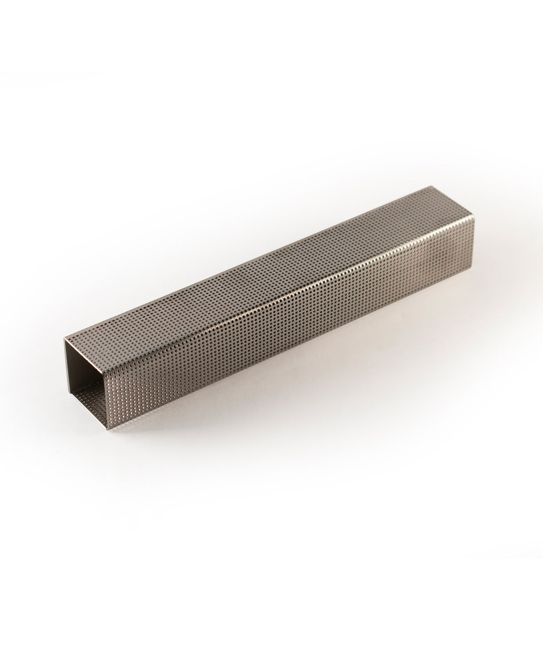 Satin Nickel Perforated Skinny Rectangle