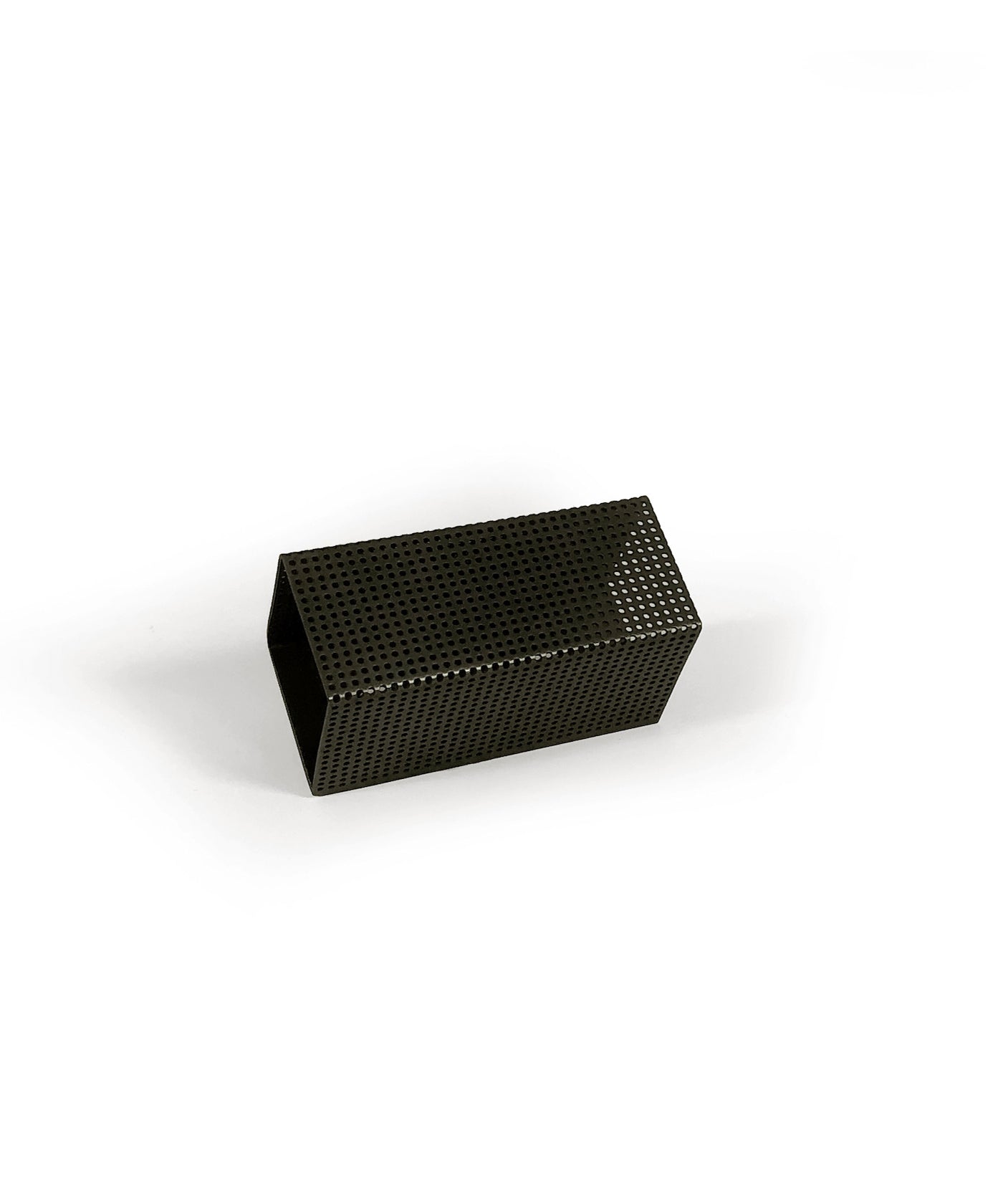 Hoffman Hardware | Blackened Brass Perforated Skinny Rectangle