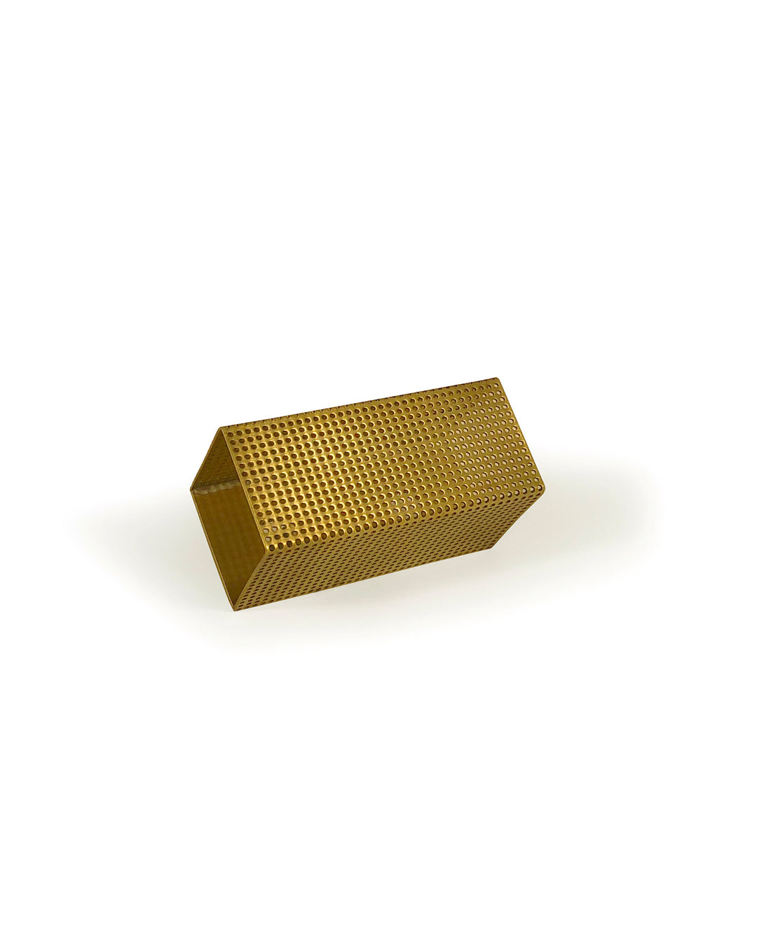 Brass Perforated Skinny Rectangle