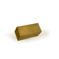 Brass Perforated Skinny Rectangle