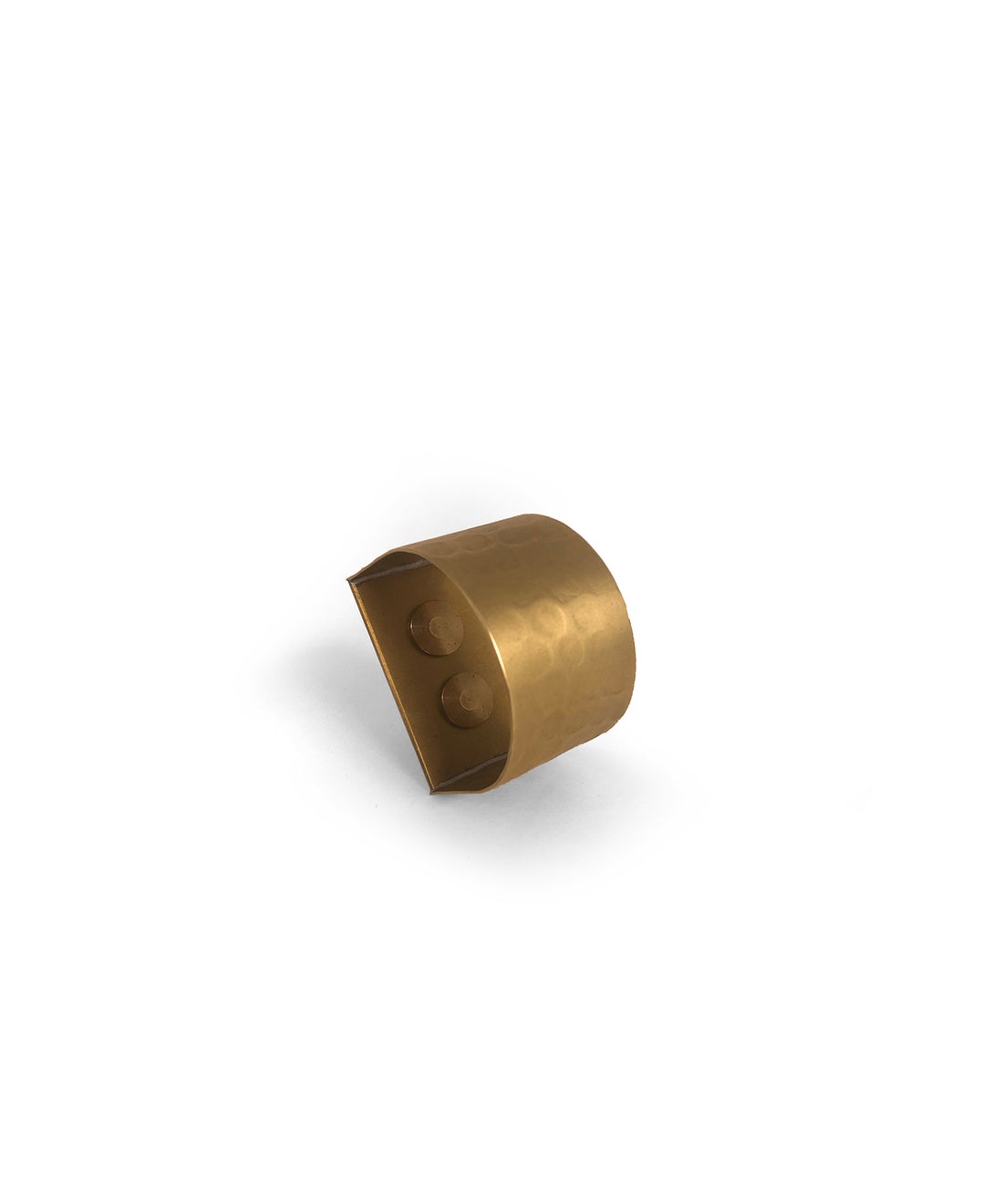 Brass Hammered Ring