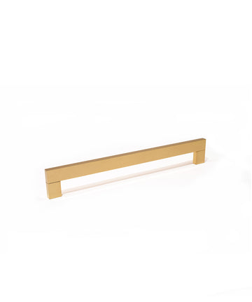 Satin Brass Block Appliance Pull